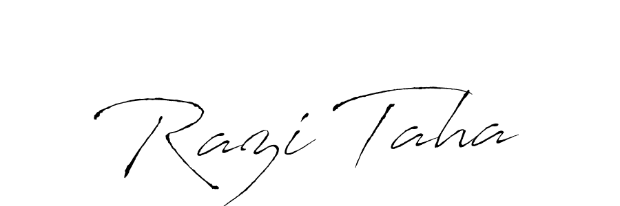 The best way (Antro_Vectra) to make a short signature is to pick only two or three words in your name. The name Razi Taha include a total of six letters. For converting this name. Razi Taha signature style 6 images and pictures png