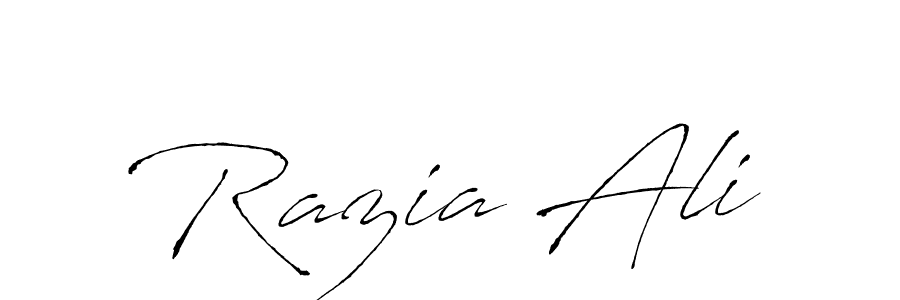 Design your own signature with our free online signature maker. With this signature software, you can create a handwritten (Antro_Vectra) signature for name Razia Ali. Razia Ali signature style 6 images and pictures png