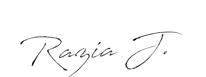 Make a beautiful signature design for name Razia J.. Use this online signature maker to create a handwritten signature for free. Razia J. signature style 6 images and pictures png