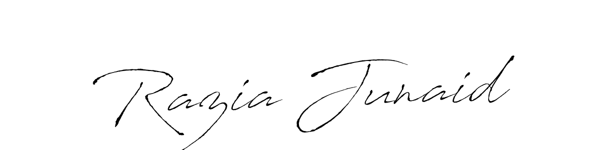 This is the best signature style for the Razia Junaid name. Also you like these signature font (Antro_Vectra). Mix name signature. Razia Junaid signature style 6 images and pictures png