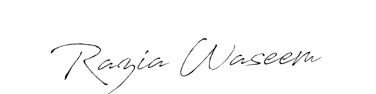 Also You can easily find your signature by using the search form. We will create Razia Waseem name handwritten signature images for you free of cost using Antro_Vectra sign style. Razia Waseem signature style 6 images and pictures png