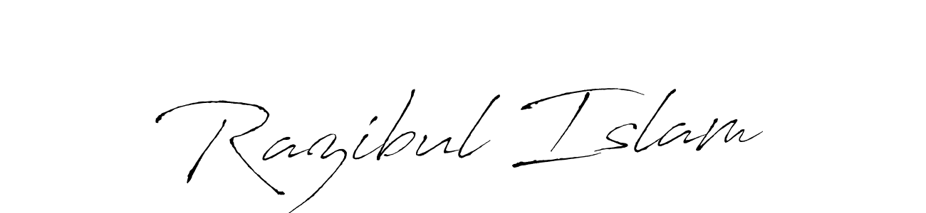 Razibul Islam stylish signature style. Best Handwritten Sign (Antro_Vectra) for my name. Handwritten Signature Collection Ideas for my name Razibul Islam. Razibul Islam signature style 6 images and pictures png