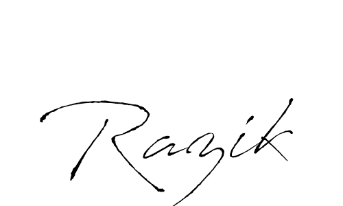 How to Draw Razik signature style? Antro_Vectra is a latest design signature styles for name Razik. Razik signature style 6 images and pictures png