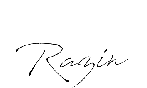 The best way (Antro_Vectra) to make a short signature is to pick only two or three words in your name. The name Razin include a total of six letters. For converting this name. Razin signature style 6 images and pictures png