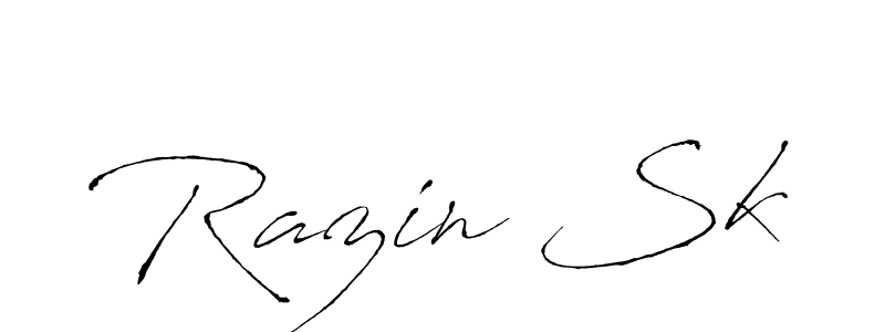 if you are searching for the best signature style for your name Razin Sk. so please give up your signature search. here we have designed multiple signature styles  using Antro_Vectra. Razin Sk signature style 6 images and pictures png