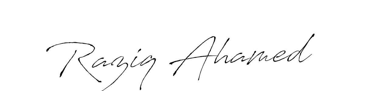 The best way (Antro_Vectra) to make a short signature is to pick only two or three words in your name. The name Raziq Ahamed include a total of six letters. For converting this name. Raziq Ahamed signature style 6 images and pictures png