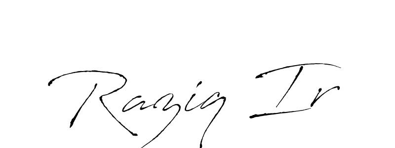 How to Draw Raziq Ir signature style? Antro_Vectra is a latest design signature styles for name Raziq Ir. Raziq Ir signature style 6 images and pictures png