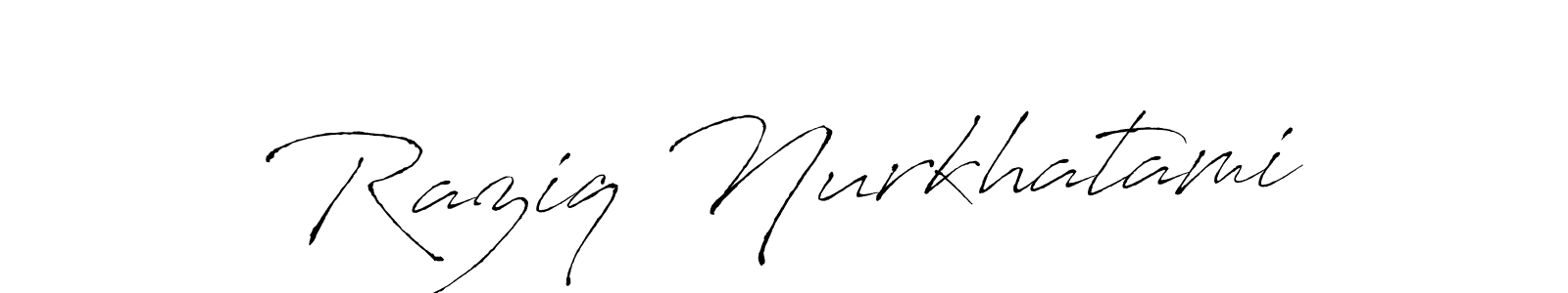 Make a short Raziq Nurkhatami signature style. Manage your documents anywhere anytime using Antro_Vectra. Create and add eSignatures, submit forms, share and send files easily. Raziq Nurkhatami signature style 6 images and pictures png