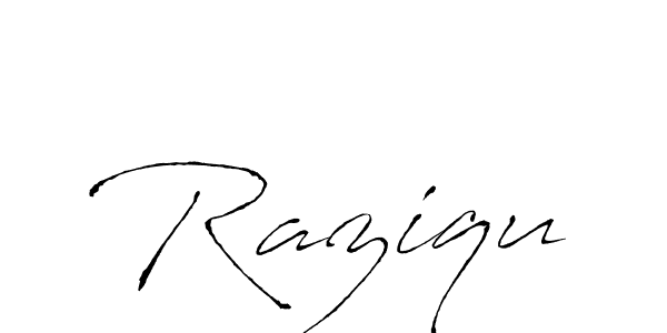 Also You can easily find your signature by using the search form. We will create Raziqu name handwritten signature images for you free of cost using Antro_Vectra sign style. Raziqu signature style 6 images and pictures png