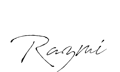 How to make Razmi name signature. Use Antro_Vectra style for creating short signs online. This is the latest handwritten sign. Razmi signature style 6 images and pictures png