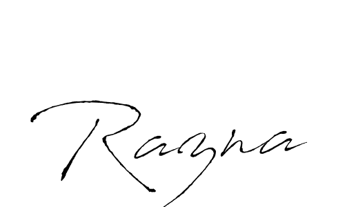 Razna stylish signature style. Best Handwritten Sign (Antro_Vectra) for my name. Handwritten Signature Collection Ideas for my name Razna. Razna signature style 6 images and pictures png