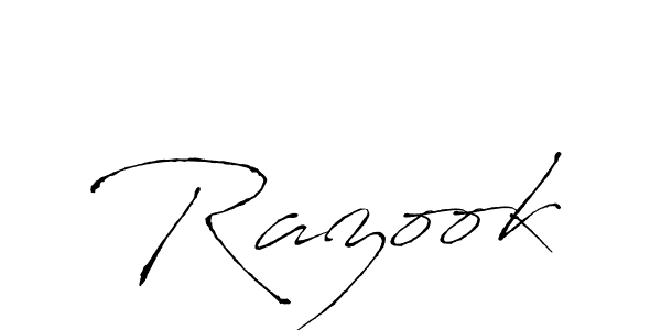 How to make Razook name signature. Use Antro_Vectra style for creating short signs online. This is the latest handwritten sign. Razook signature style 6 images and pictures png