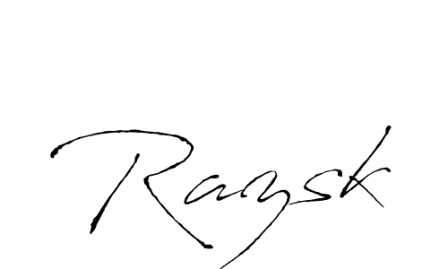 It looks lik you need a new signature style for name Razsk. Design unique handwritten (Antro_Vectra) signature with our free signature maker in just a few clicks. Razsk signature style 6 images and pictures png