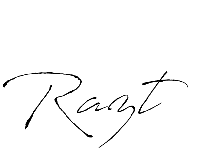 It looks lik you need a new signature style for name Razt. Design unique handwritten (Antro_Vectra) signature with our free signature maker in just a few clicks. Razt signature style 6 images and pictures png