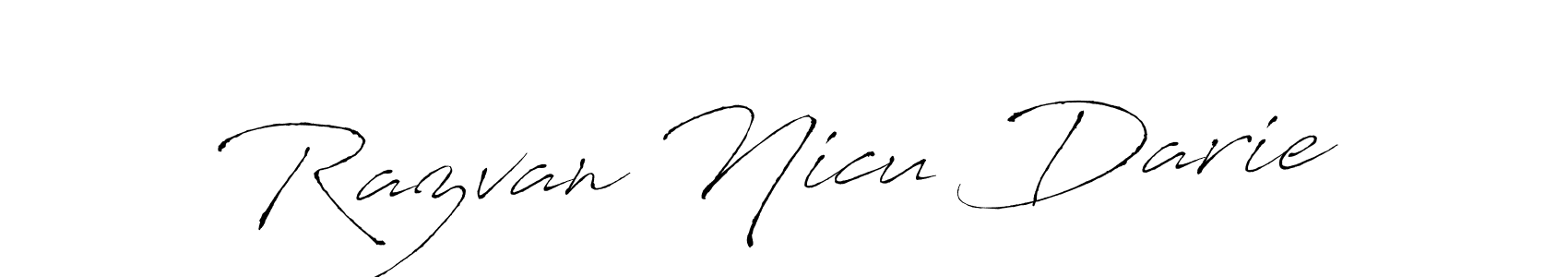 Create a beautiful signature design for name Razvan Nicu Darie. With this signature (Antro_Vectra) fonts, you can make a handwritten signature for free. Razvan Nicu Darie signature style 6 images and pictures png