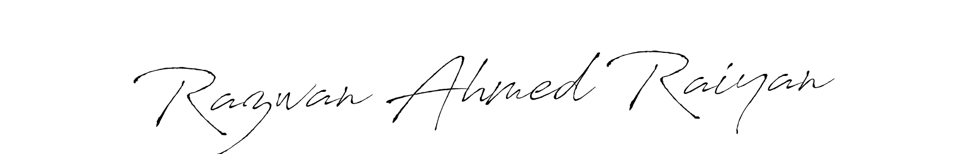 Also we have Razwan Ahmed Raiyan name is the best signature style. Create professional handwritten signature collection using Antro_Vectra autograph style. Razwan Ahmed Raiyan signature style 6 images and pictures png