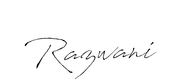 Razwani stylish signature style. Best Handwritten Sign (Antro_Vectra) for my name. Handwritten Signature Collection Ideas for my name Razwani. Razwani signature style 6 images and pictures png