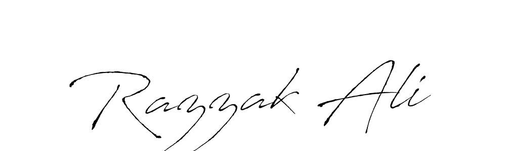 You should practise on your own different ways (Antro_Vectra) to write your name (Razzak Ali) in signature. don't let someone else do it for you. Razzak Ali signature style 6 images and pictures png