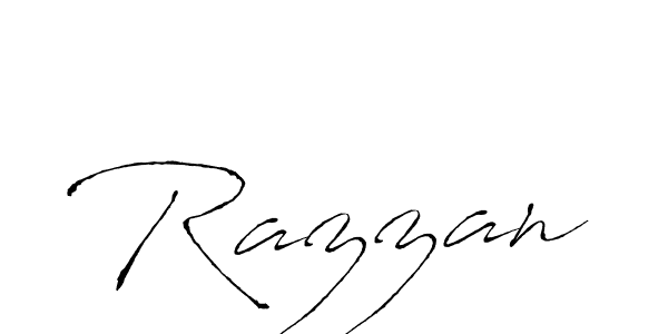 The best way (Antro_Vectra) to make a short signature is to pick only two or three words in your name. The name Razzan include a total of six letters. For converting this name. Razzan signature style 6 images and pictures png