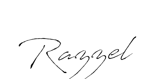Use a signature maker to create a handwritten signature online. With this signature software, you can design (Antro_Vectra) your own signature for name Razzel. Razzel signature style 6 images and pictures png