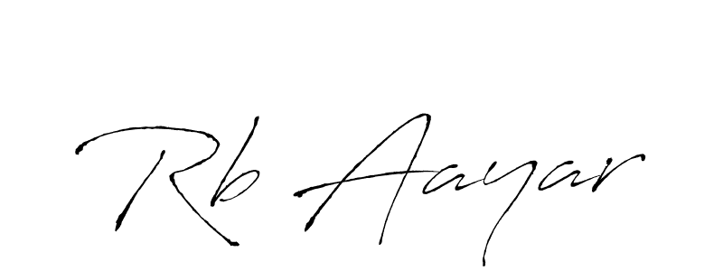 Make a beautiful signature design for name Rb Aayar. With this signature (Antro_Vectra) style, you can create a handwritten signature for free. Rb Aayar signature style 6 images and pictures png