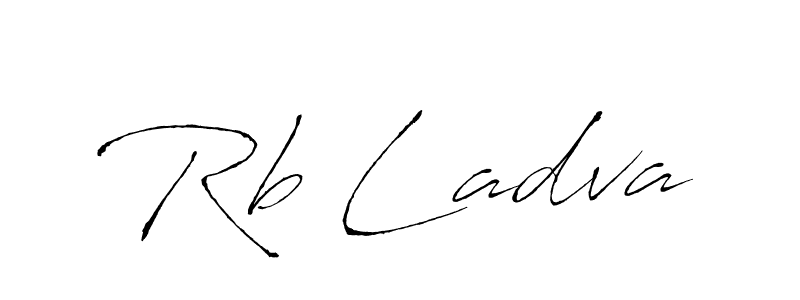 Similarly Antro_Vectra is the best handwritten signature design. Signature creator online .You can use it as an online autograph creator for name Rb Ladva. Rb Ladva signature style 6 images and pictures png