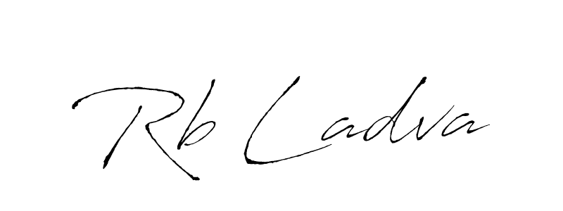 Similarly Antro_Vectra is the best handwritten signature design. Signature creator online .You can use it as an online autograph creator for name Rb Ladva. Rb Ladva signature style 6 images and pictures png