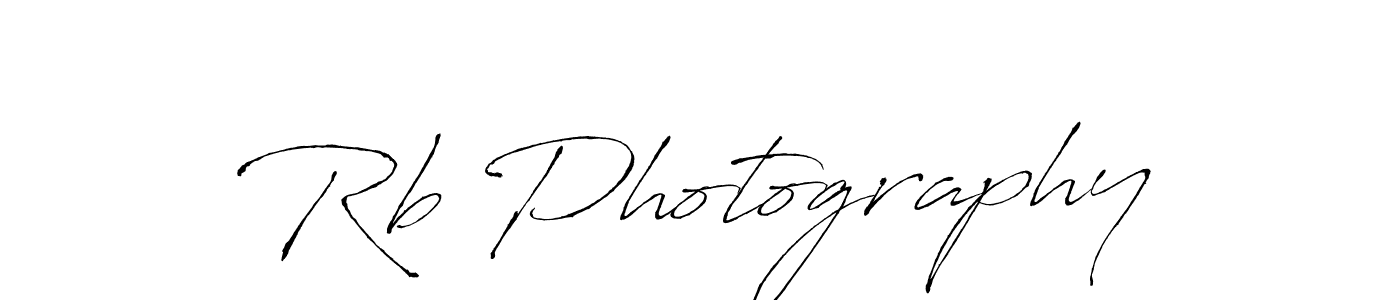 Design your own signature with our free online signature maker. With this signature software, you can create a handwritten (Antro_Vectra) signature for name Rb Photography. Rb Photography signature style 6 images and pictures png