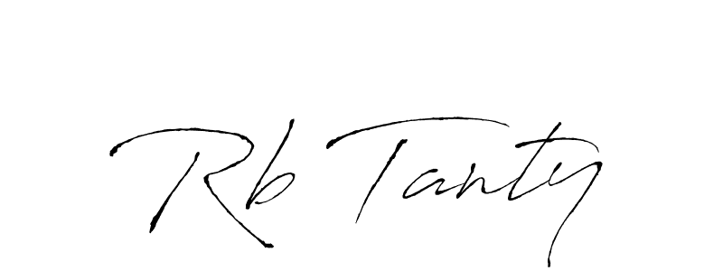 How to make Rb Tanty name signature. Use Antro_Vectra style for creating short signs online. This is the latest handwritten sign. Rb Tanty signature style 6 images and pictures png