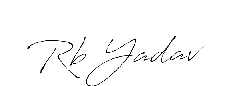 How to make Rb Yadav name signature. Use Antro_Vectra style for creating short signs online. This is the latest handwritten sign. Rb Yadav signature style 6 images and pictures png