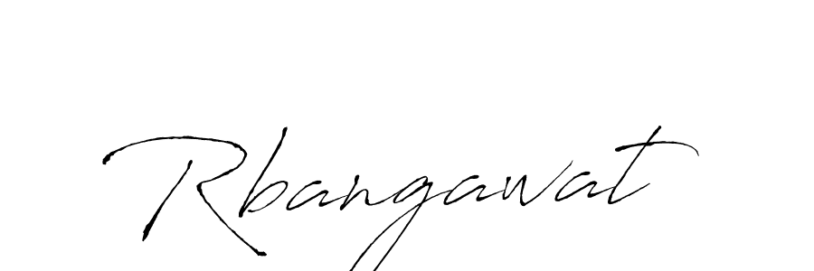 Make a beautiful signature design for name Rbangawat. With this signature (Antro_Vectra) style, you can create a handwritten signature for free. Rbangawat signature style 6 images and pictures png