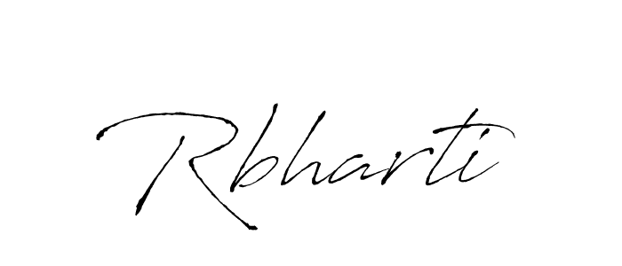 Make a beautiful signature design for name Rbharti. With this signature (Antro_Vectra) style, you can create a handwritten signature for free. Rbharti signature style 6 images and pictures png