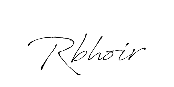Design your own signature with our free online signature maker. With this signature software, you can create a handwritten (Antro_Vectra) signature for name Rbhoir. Rbhoir signature style 6 images and pictures png
