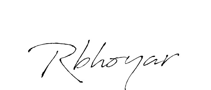 Rbhoyar stylish signature style. Best Handwritten Sign (Antro_Vectra) for my name. Handwritten Signature Collection Ideas for my name Rbhoyar. Rbhoyar signature style 6 images and pictures png