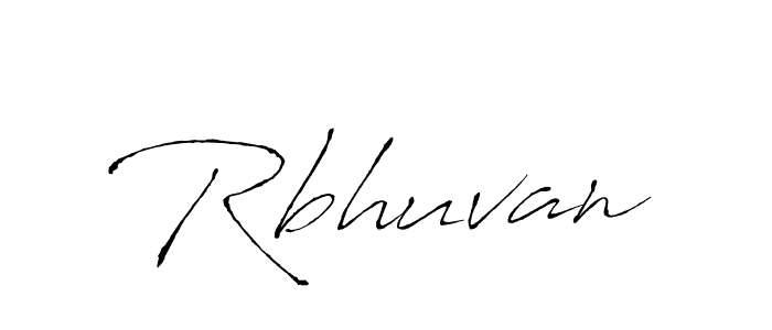 Design your own signature with our free online signature maker. With this signature software, you can create a handwritten (Antro_Vectra) signature for name Rbhuvan. Rbhuvan signature style 6 images and pictures png