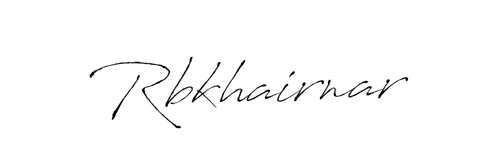 Make a beautiful signature design for name Rbkhairnar. With this signature (Antro_Vectra) style, you can create a handwritten signature for free. Rbkhairnar signature style 6 images and pictures png