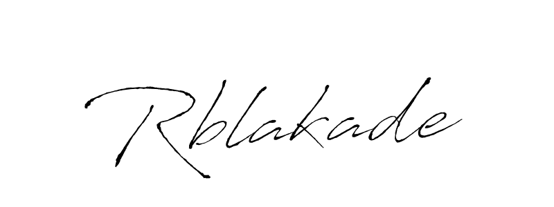 Make a beautiful signature design for name Rblakade. With this signature (Antro_Vectra) style, you can create a handwritten signature for free. Rblakade signature style 6 images and pictures png