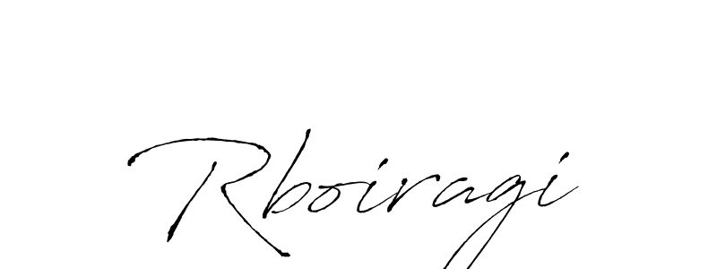 Design your own signature with our free online signature maker. With this signature software, you can create a handwritten (Antro_Vectra) signature for name Rboiragi. Rboiragi signature style 6 images and pictures png