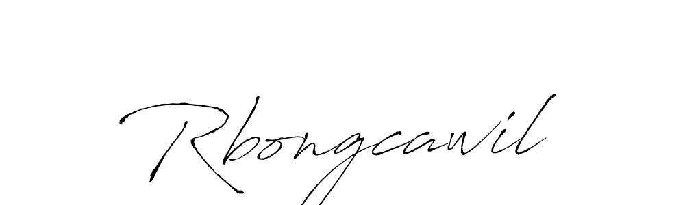 Create a beautiful signature design for name Rbongcawil. With this signature (Antro_Vectra) fonts, you can make a handwritten signature for free. Rbongcawil signature style 6 images and pictures png