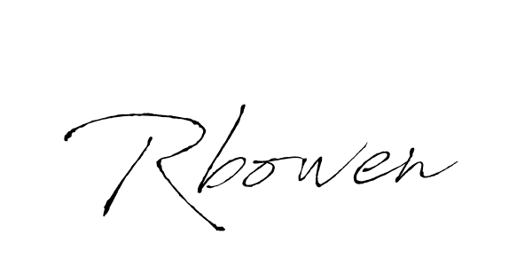 Antro_Vectra is a professional signature style that is perfect for those who want to add a touch of class to their signature. It is also a great choice for those who want to make their signature more unique. Get Rbowen name to fancy signature for free. Rbowen signature style 6 images and pictures png