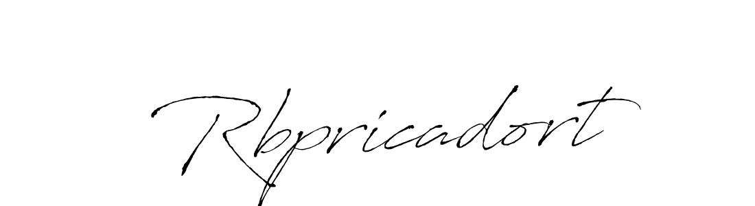 Rbpricadort stylish signature style. Best Handwritten Sign (Antro_Vectra) for my name. Handwritten Signature Collection Ideas for my name Rbpricadort. Rbpricadort signature style 6 images and pictures png