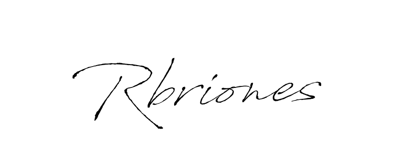 Create a beautiful signature design for name Rbriones. With this signature (Antro_Vectra) fonts, you can make a handwritten signature for free. Rbriones signature style 6 images and pictures png