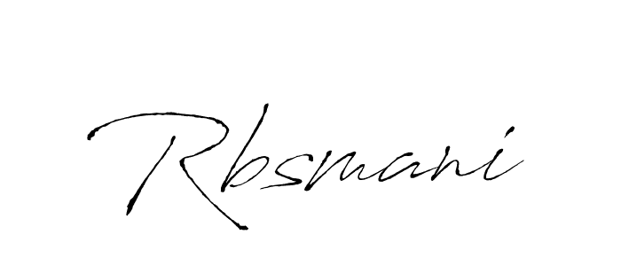 Create a beautiful signature design for name Rbsmani. With this signature (Antro_Vectra) fonts, you can make a handwritten signature for free. Rbsmani signature style 6 images and pictures png