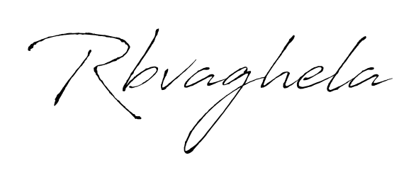Build your personal autograph collection for name Rbvaghela with Antro_Vectra design. Browse, select, and save your favorites. Rbvaghela signature style 6 images and pictures png