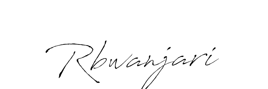 Also You can easily find your signature by using the search form. We will create Rbwanjari name handwritten signature images for you free of cost using Antro_Vectra sign style. Rbwanjari signature style 6 images and pictures png