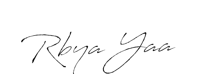 The best way (Antro_Vectra) to make a short signature is to pick only two or three words in your name. The name Rbya Yaa include a total of six letters. For converting this name. Rbya Yaa signature style 6 images and pictures png