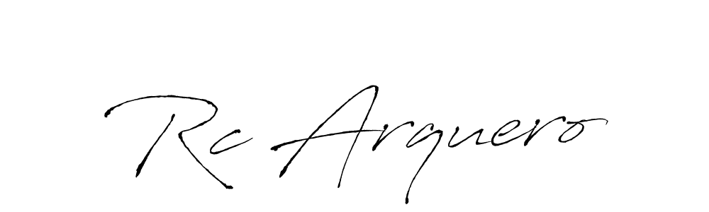 Antro_Vectra is a professional signature style that is perfect for those who want to add a touch of class to their signature. It is also a great choice for those who want to make their signature more unique. Get Rc Arquero name to fancy signature for free. Rc Arquero signature style 6 images and pictures png