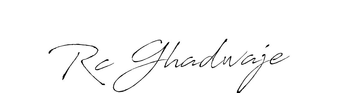 This is the best signature style for the Rc Ghadwaje name. Also you like these signature font (Antro_Vectra). Mix name signature. Rc Ghadwaje signature style 6 images and pictures png