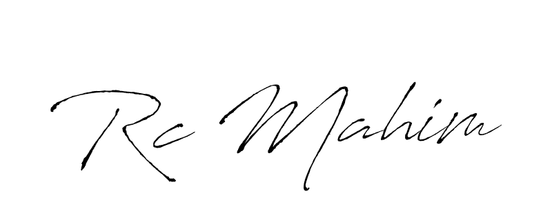 How to make Rc Mahim signature? Antro_Vectra is a professional autograph style. Create handwritten signature for Rc Mahim name. Rc Mahim signature style 6 images and pictures png