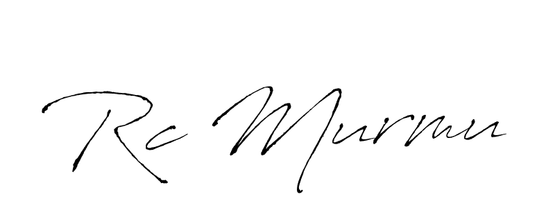 Use a signature maker to create a handwritten signature online. With this signature software, you can design (Antro_Vectra) your own signature for name Rc Murmu. Rc Murmu signature style 6 images and pictures png